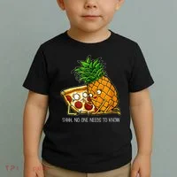 Pineapple Pizza Funny Pepperoni Pizzas Toddler T-Shirt thumb 2