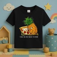 Pineapple Pizza Funny Pepperoni Pizzas Toddler T-Shirt thumb 3