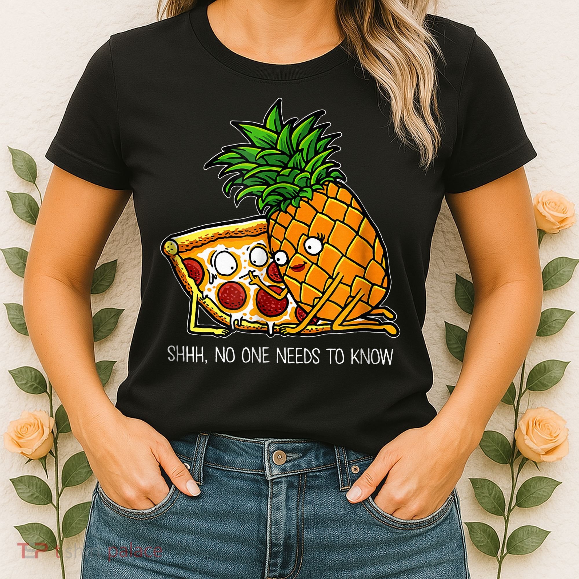 Pineapple Pizza Funny Pepperoni Pizzas Women's T-Shirt