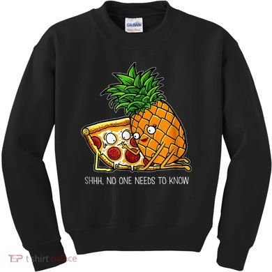 Pineapple Pizza Funny Pepperoni Pizzas Kids Sweatshirt