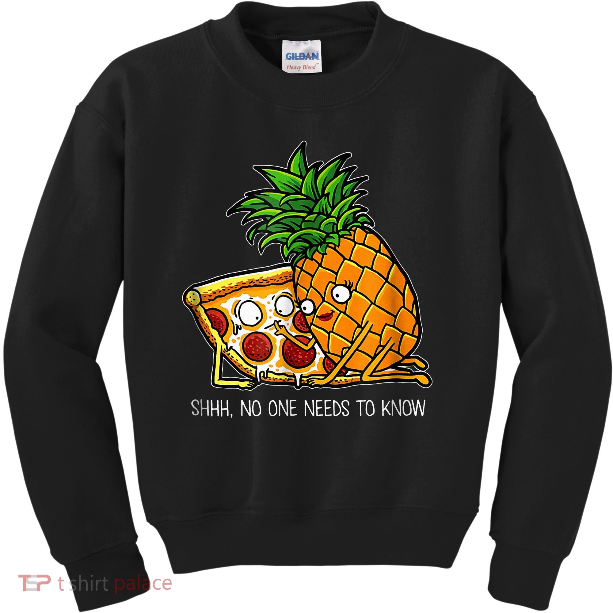 Pineapple Pizza Funny Pepperoni Pizzas Kids Sweatshirt