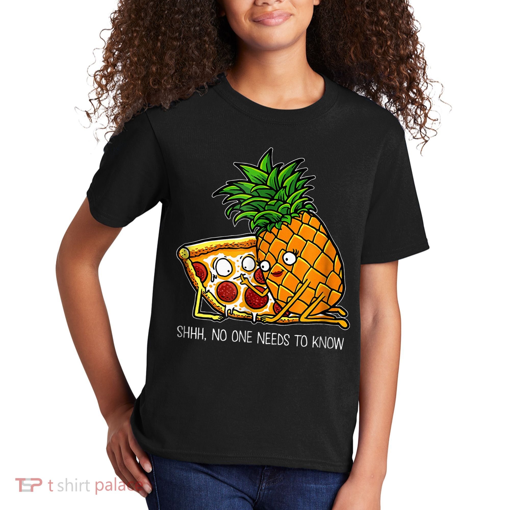 Pineapple Pizza Funny Pepperoni Pizzas Kids T-Shirt
