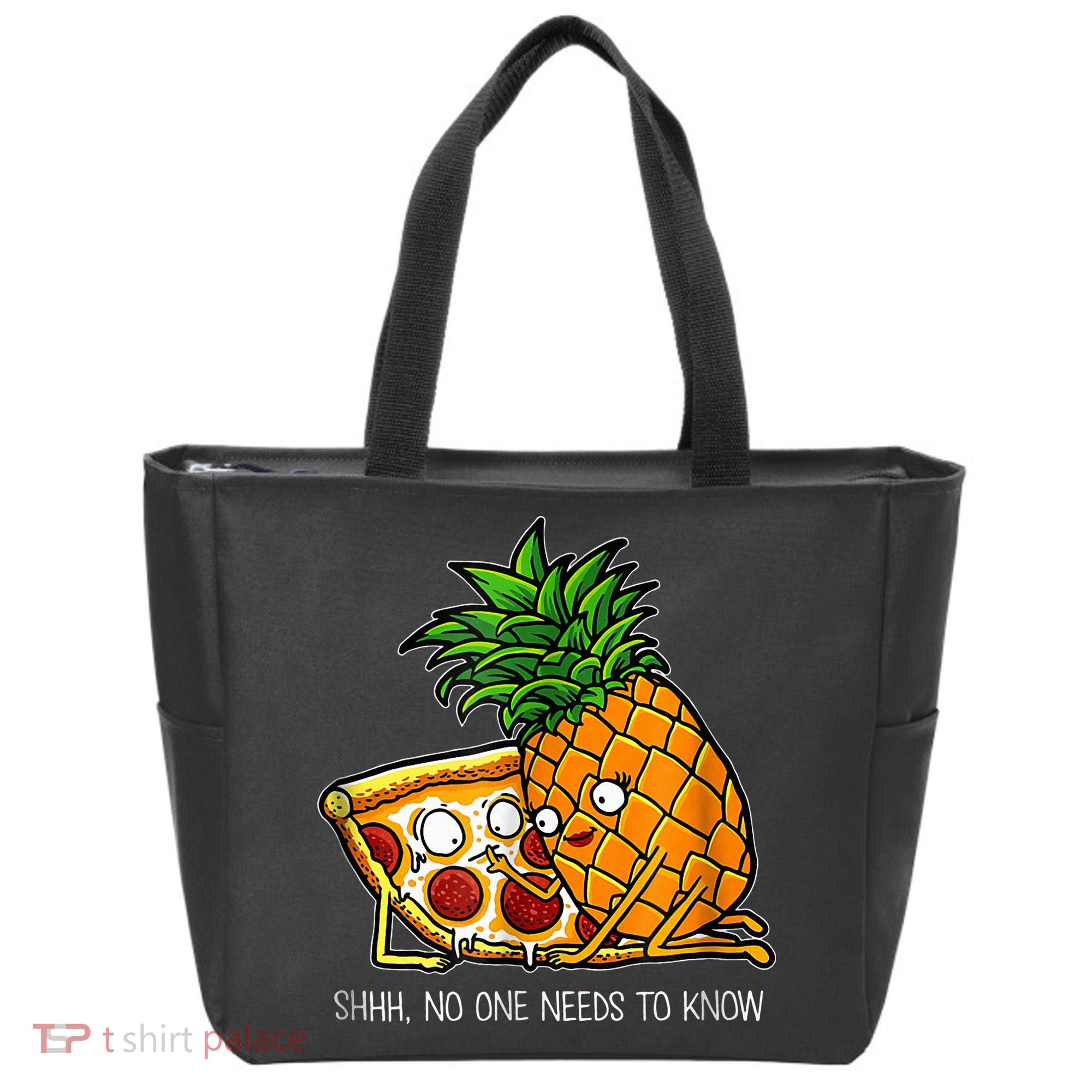 Pineapple Pizza Funny Pepperoni Pizzas Tote Bag