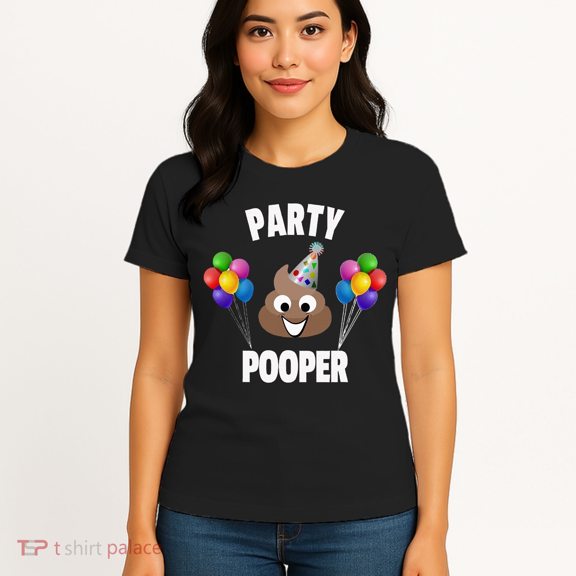 Party Pooper Funny Birthday Party For Birthday Gift Women's T-Shirt