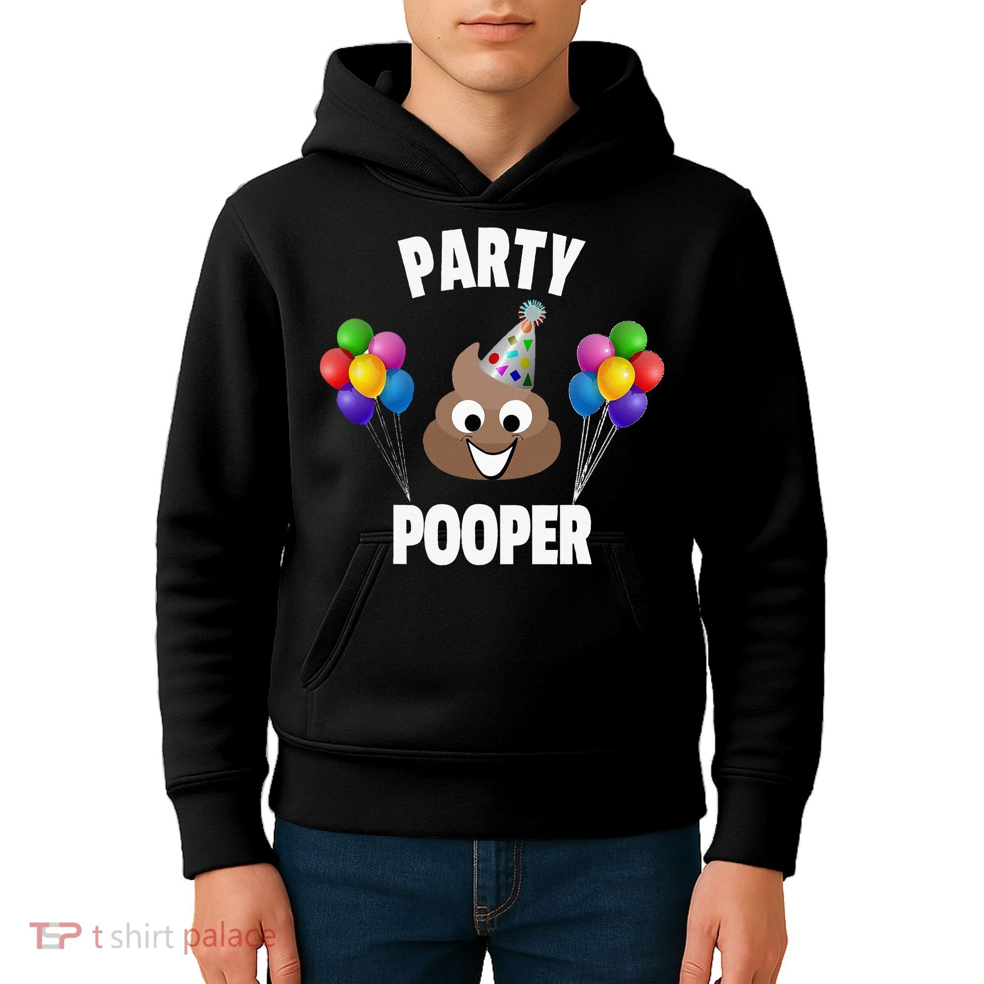 Party Pooper Funny Birthday Party For Birthday Gift Kids Hoodie
