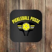 Pickleball Posse Funny Pickleball Quote Pickleball Lovers Coaster thumb 0