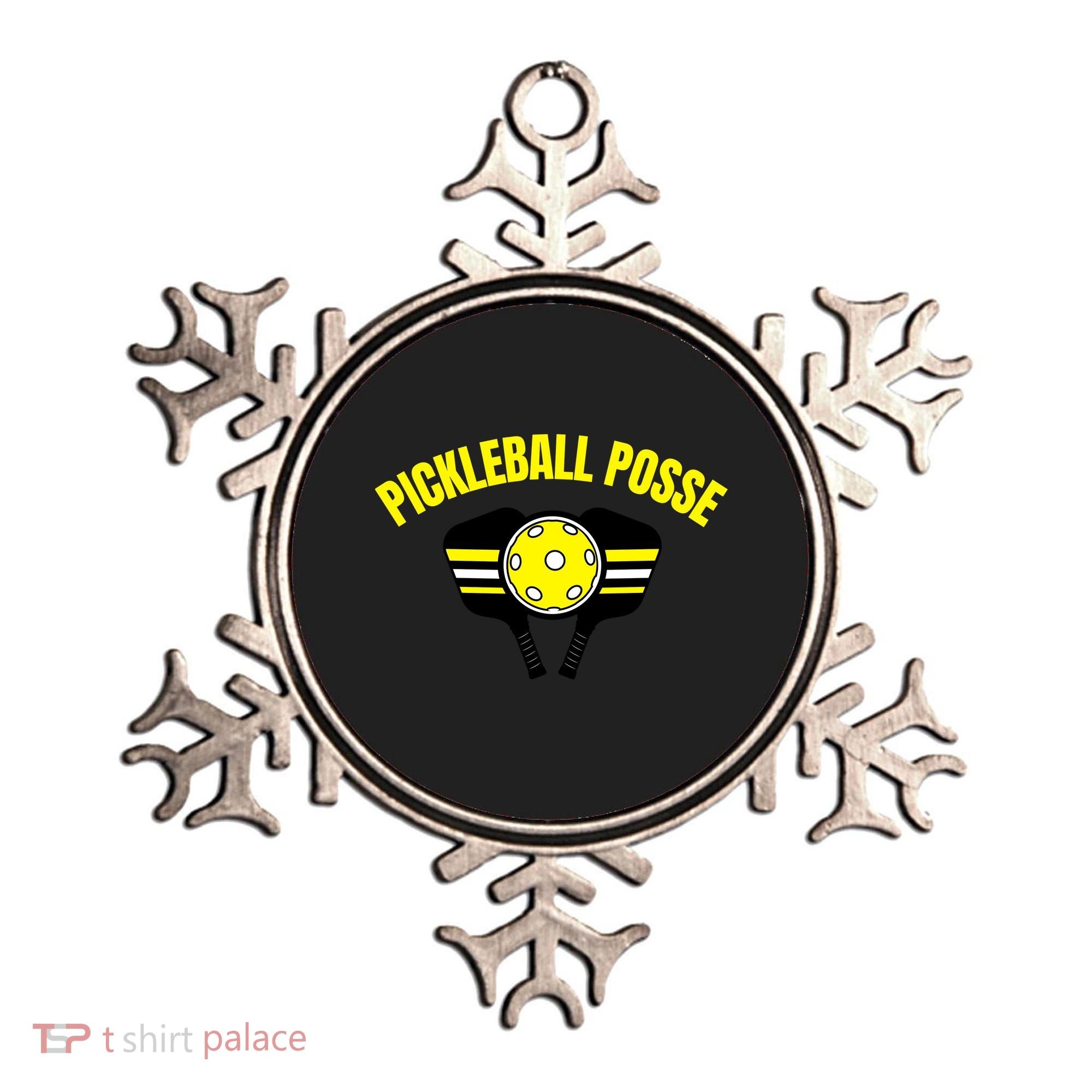 Pickleball Posse Funny Pickleball Quote Pickleball Lovers Ornament