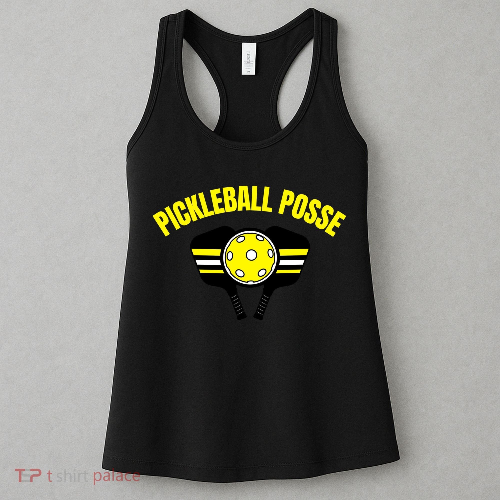 Pickleball Posse Funny Pickleball Quote Pickleball Lovers Women's Tank Top