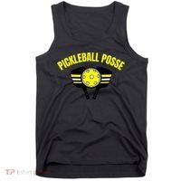 Pickleball Posse Funny Pickleball Quote Pickleball Lovers Tank Top thumb 0