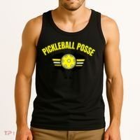 Pickleball Posse Funny Pickleball Quote Pickleball Lovers Tank Top thumb 3