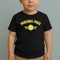 Pickleball Posse Funny Pickleball Quote Pickleball Lovers Toddler T-Shirt thumb 2