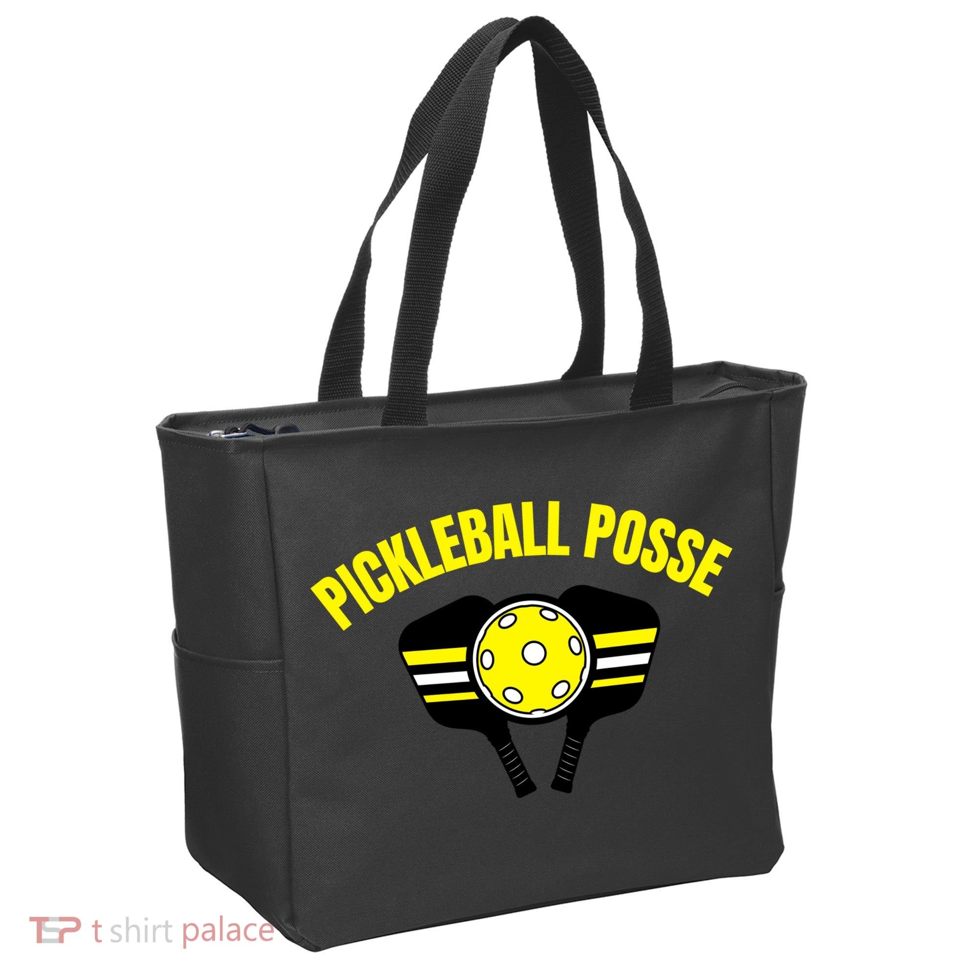 Pickleball Posse Funny Pickleball Quote Pickleball Lovers Tote Bag