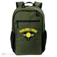Pickleball Posse Funny Pickleball Quote Pickleball Lovers Backpack thumb 0