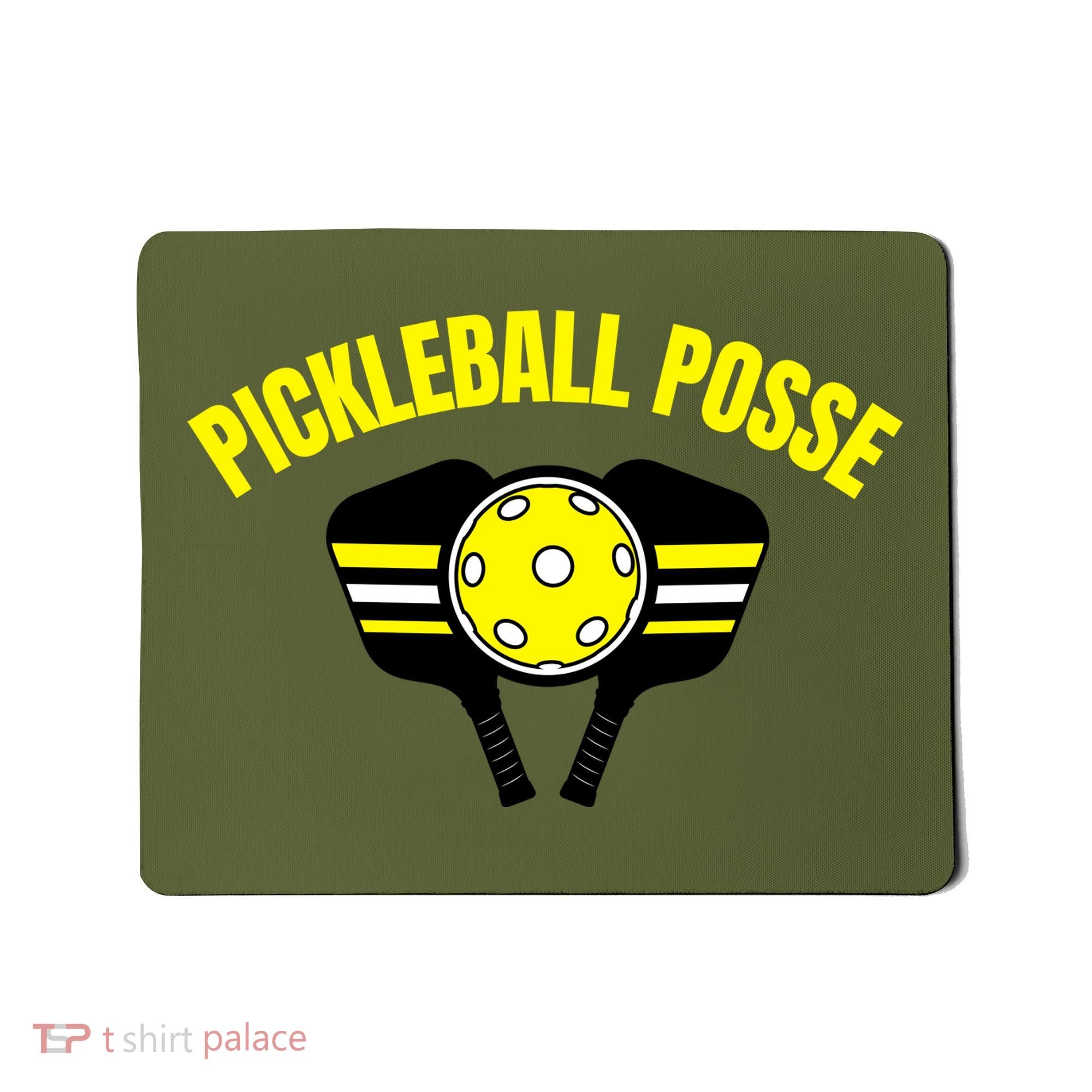 Pickleball Posse Funny Pickleball Quote Pickleball Lovers Mousepad