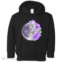 Purple Peonies Flowers Full Moon Toddler Hoodie thumb 0