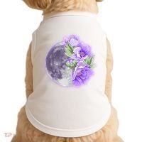 Purple Peonies Flowers Full Moon Doggie Tank thumb 0
