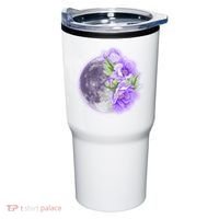 Purple Peonies Flowers Full Moon Tumbler thumb 0
