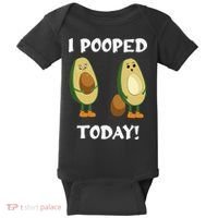 Proud Pooper Funny Poop Fart I Pooped Today Baby Bodysuit thumb 0