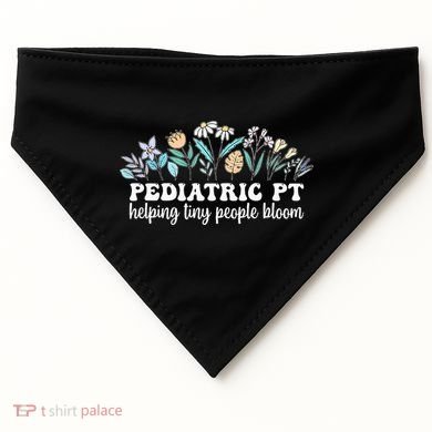 Pediatric PT Flowers Pediatric Physical Therapy USA-Made Doggie Bandana
