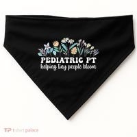 Pediatric PT Flowers Pediatric Physical Therapy USA-Made Doggie Bandana thumb 0