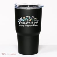 Pediatric PT Flowers Pediatric Physical Therapy Tumbler thumb 0