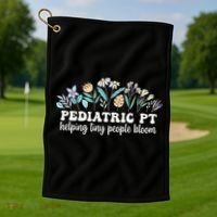 Pediatric PT Flowers Pediatric Physical Therapy Golf Towel thumb 1