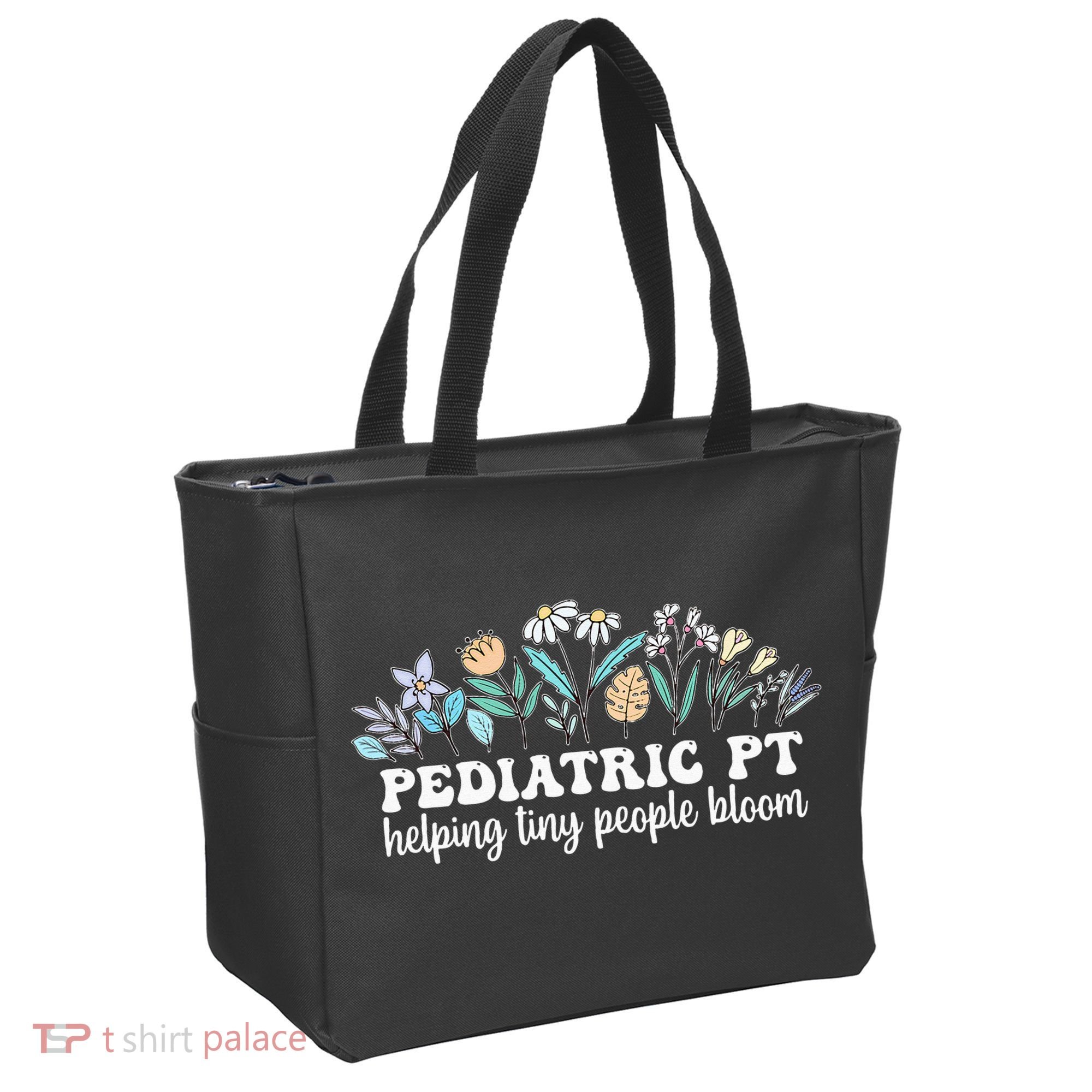 Pediatric PT Flowers Pediatric Physical Therapy Tote Bag