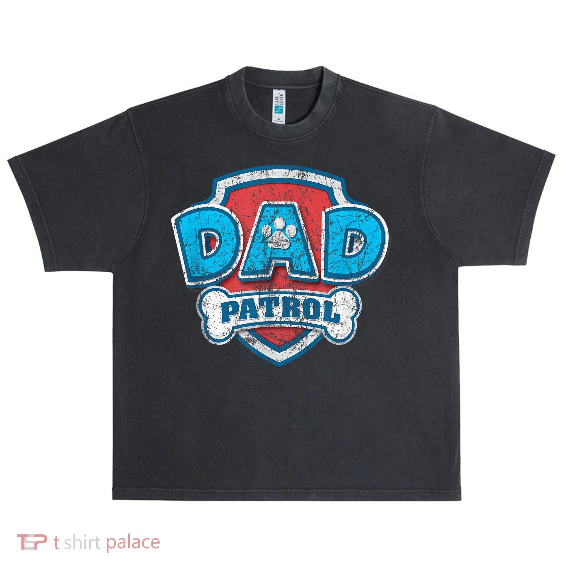 Fathers Day Dad Patrol Urban Oversized Heavyweight T-Shirt