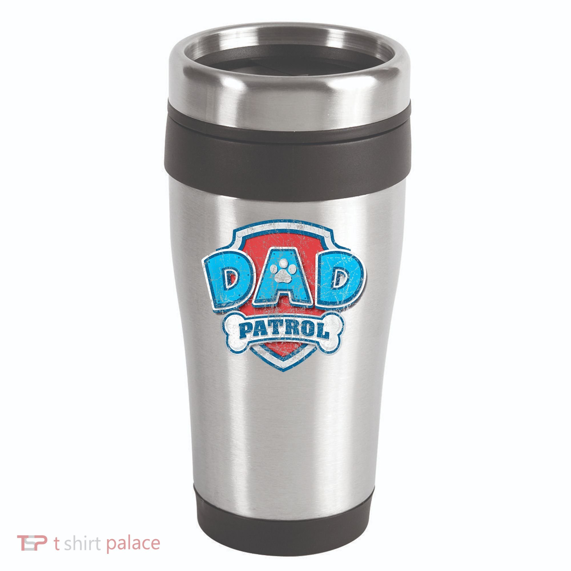 Fathers Day Dad Patrol 16oz Travel Tumbler