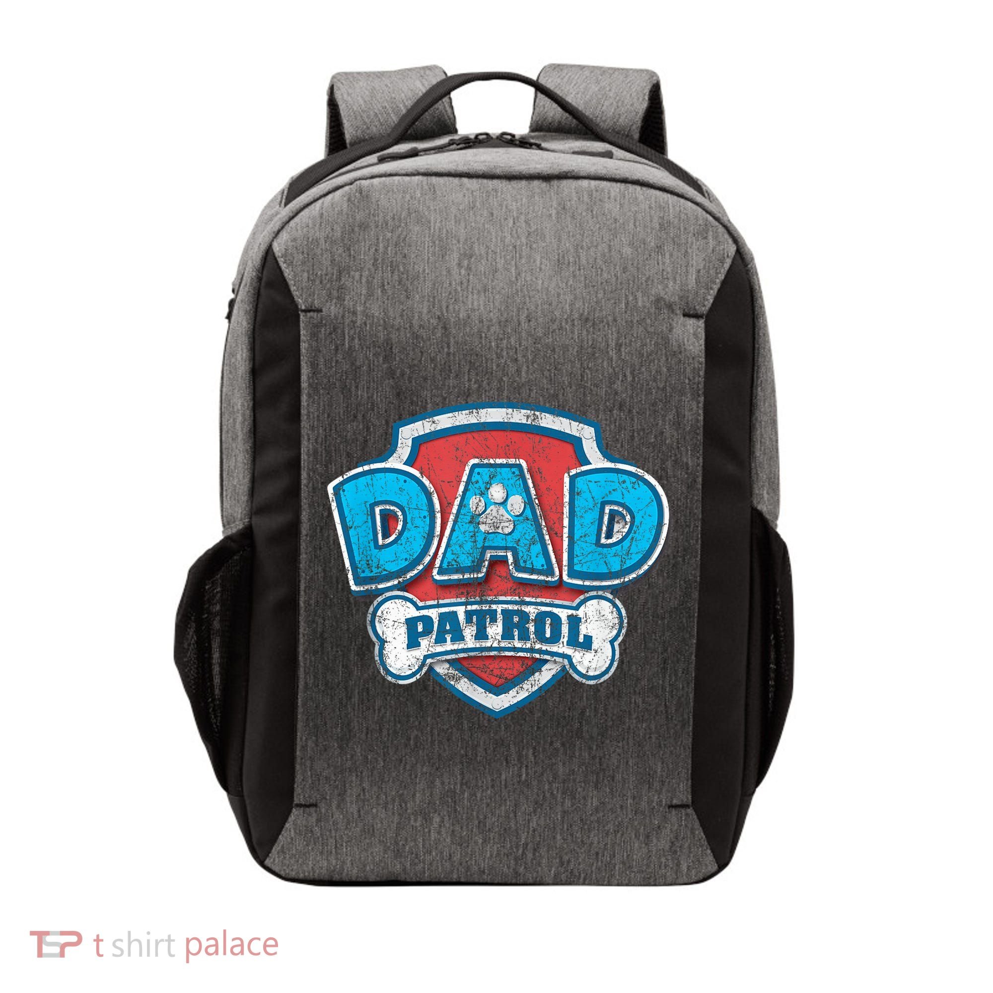 Fathers Day Dad Patrol Vector Backpack