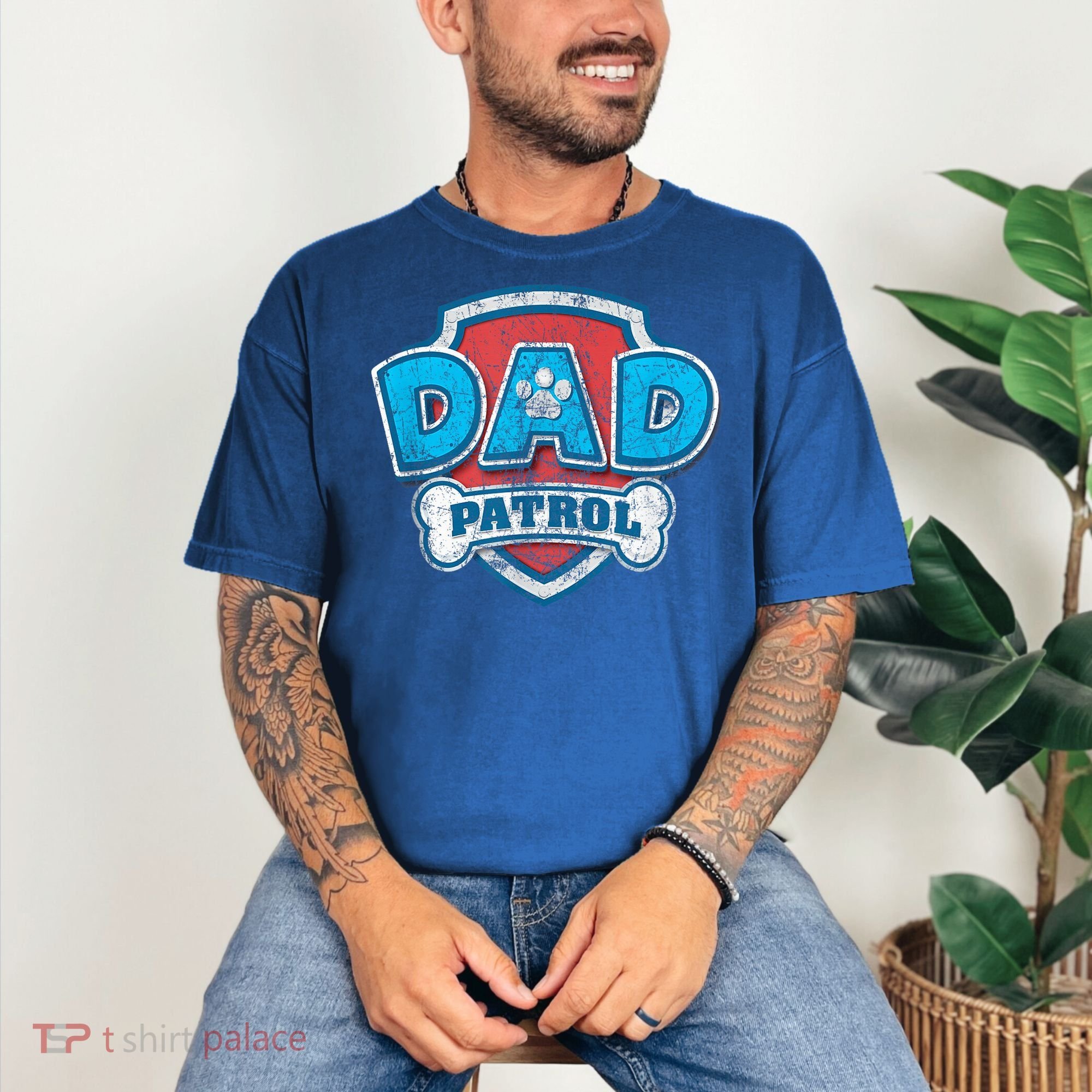 Fathers Day Dad Patrol Comfort Colors T-Shirt