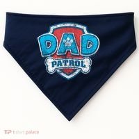 Fathers Day Dad Patrol USA-Made Doggie Bandana thumb 0