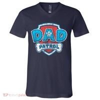 Fathers Day Dad Patrol V-Neck T-Shirt thumb 0