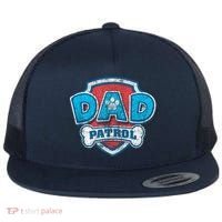 Fathers Day Dad Patrol Flat Bill Trucker Hat thumb 0