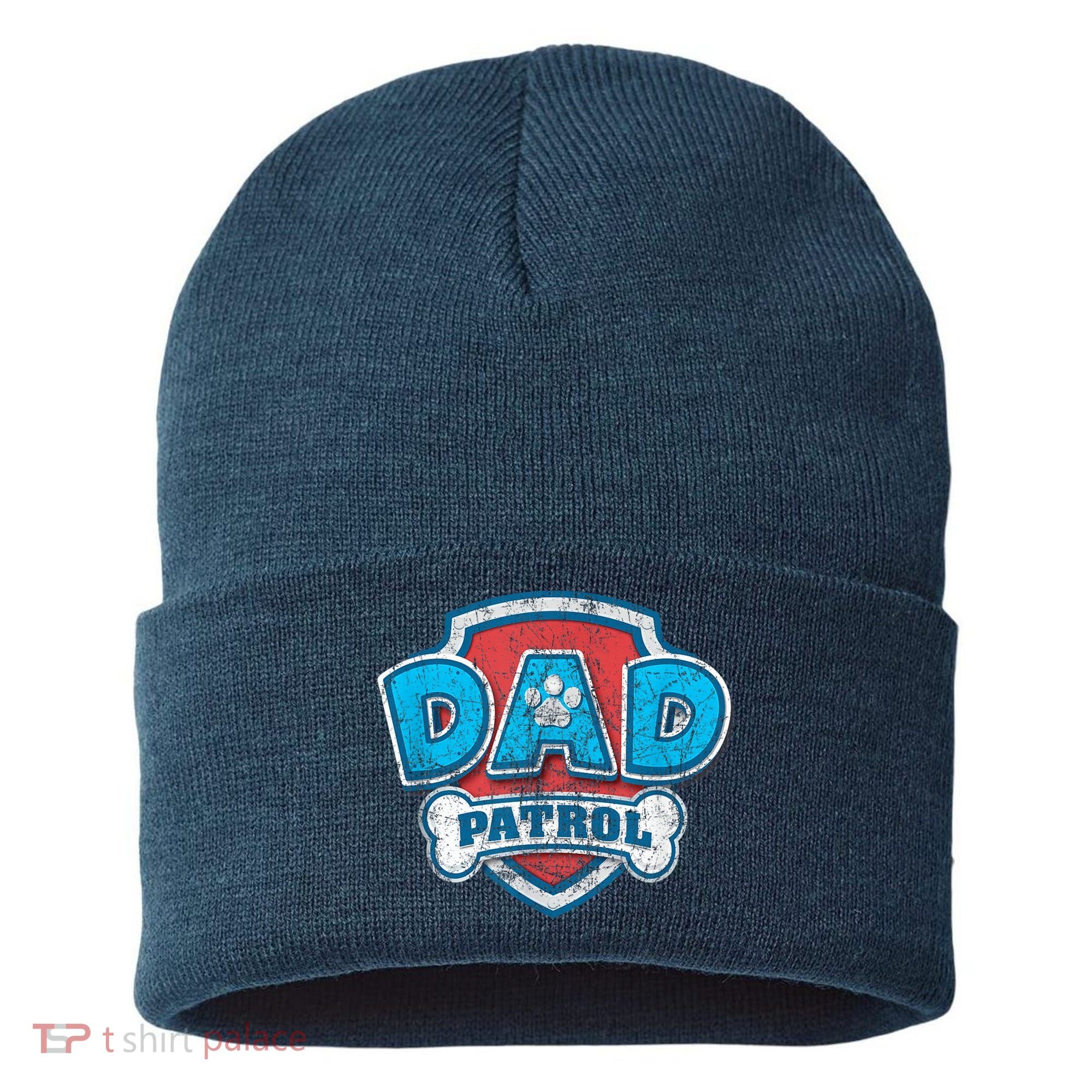 Fathers Day Dad Patrol Sustainable Knit Beanie