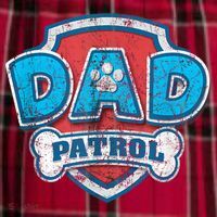 Fathers Day Dad Patrol Men's Flannel Plaid Pajama Pants thumb 2
