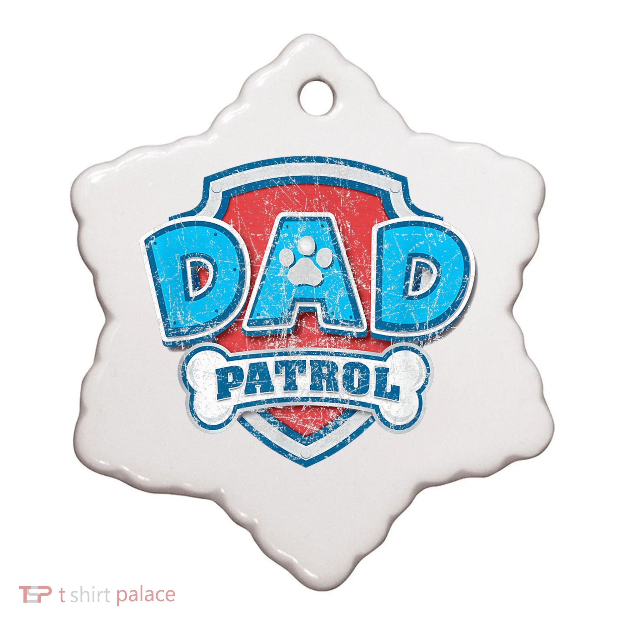 Fathers Day Dad Patrol Ceramic Ornament