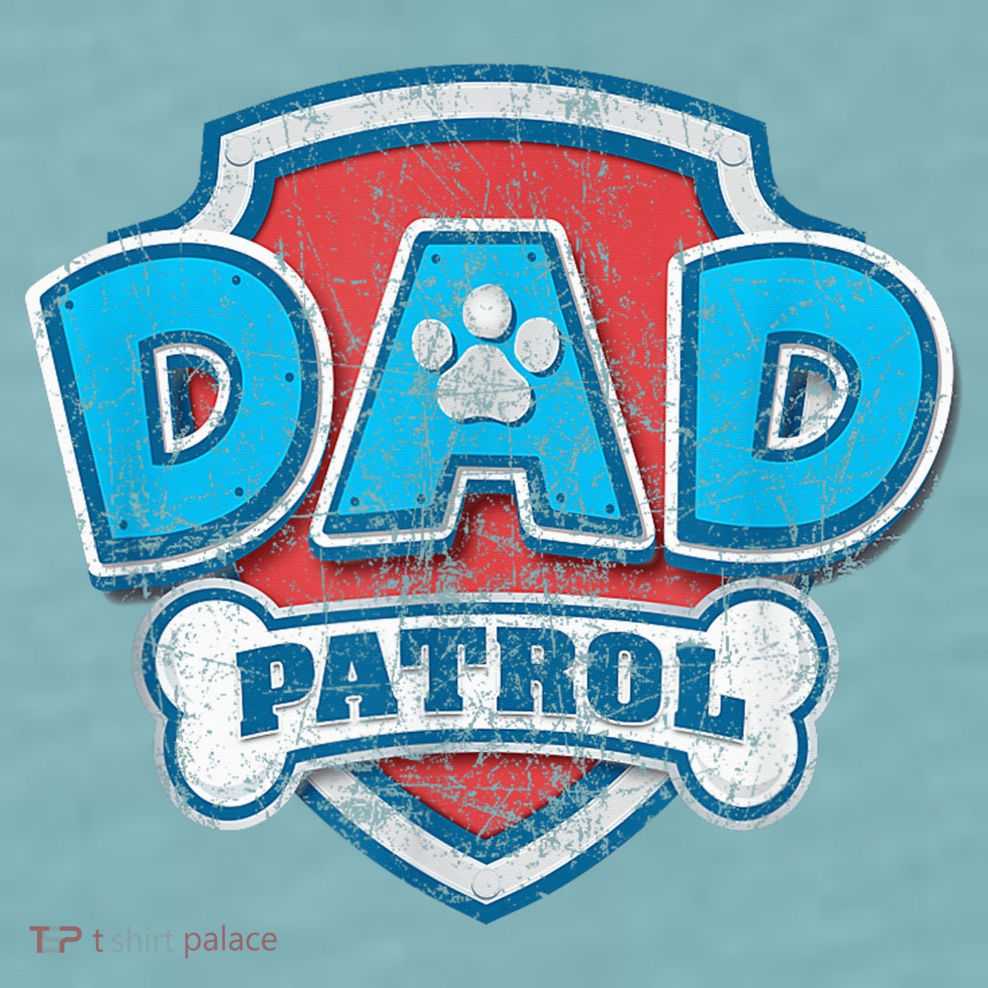 Fathers Day Dad Patrol Sueded Cloud Jersey T-Shirt