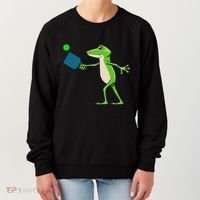 Pickleball Player Frog Cute Animal Sports Women's Sweatshirt thumb 0