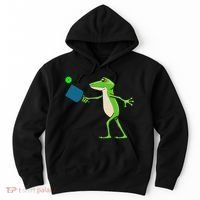 Pickleball Player Frog Cute Animal Sports Hoodie thumb 0