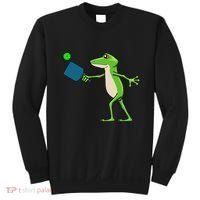 Pickleball Player Frog Cute Animal Sports Sweatshirt thumb 0