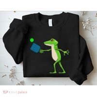 Pickleball Player Frog Cute Animal Sports Sweatshirt thumb 2