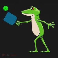 Pickleball Player Frog Cute Animal Sports Sweatshirt thumb 3