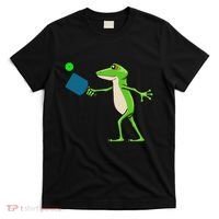 Pickleball Player Frog Cute Animal Sports T-Shirt thumb 0
