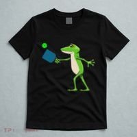 Pickleball Player Frog Cute Animal Sports T-Shirt thumb 5