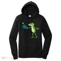 Pickleball Player Frog Cute Animal Sports Women's Hoodie thumb 0
