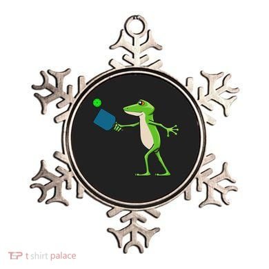 Pickleball Player Frog Cute Animal Sports Ornament
