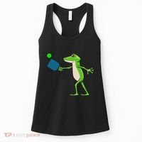 Pickleball Player Frog Cute Animal Sports Women's Tank Top thumb 0