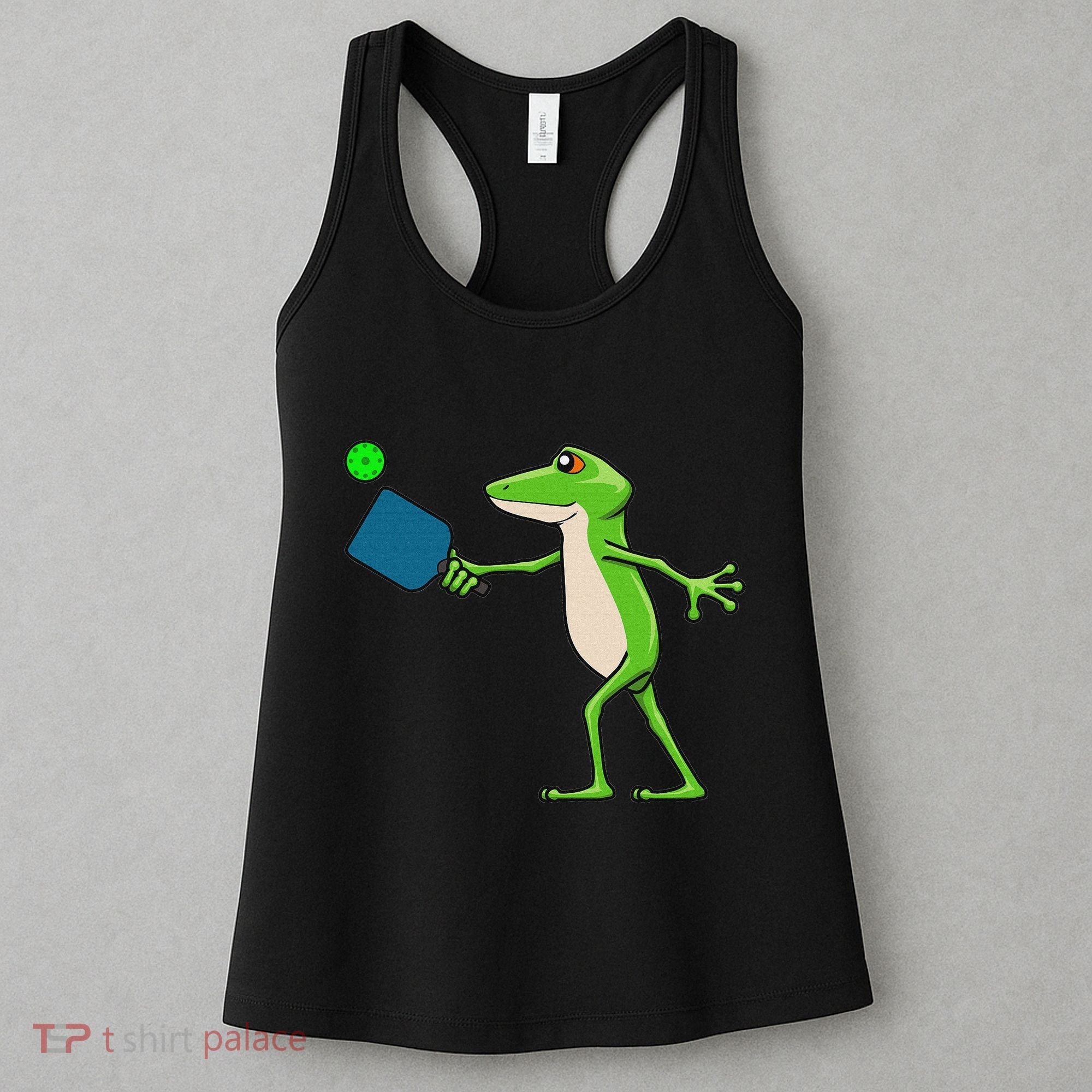 Pickleball Player Frog Cute Animal Sports Women's Tank Top