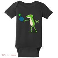 Pickleball Player Frog Cute Animal Sports Baby Bodysuit thumb 0